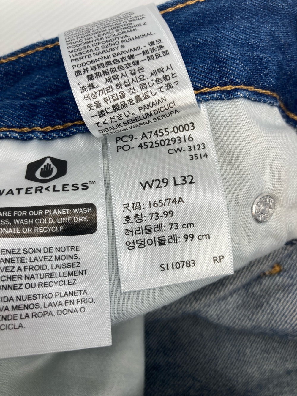 Levi's Premium Baggy Dad Wide Leg Jeans Medium Dark Wash S645 - Picture 7 of 12